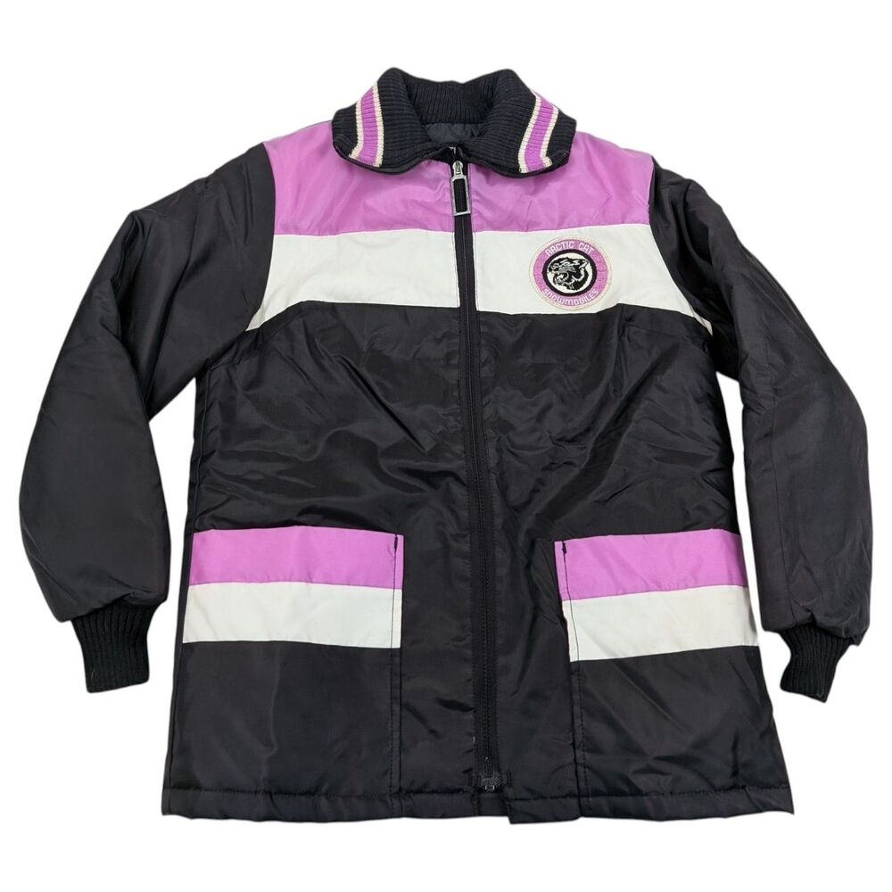 Arctic Cat Vintage Winter‎ Quilted Snowmobile Jacket Coat 1960s 70s w/ Patch
